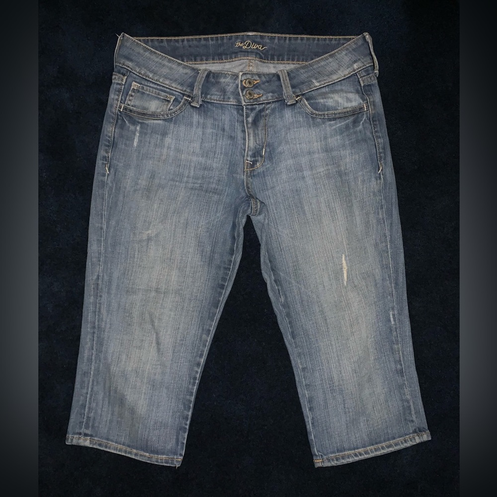 Old Navy Light Blue Denim Bermuda Shorts